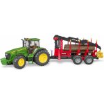 Bruder 3054 John Deere 7930 s přívěsem na klády – Hledejceny.cz