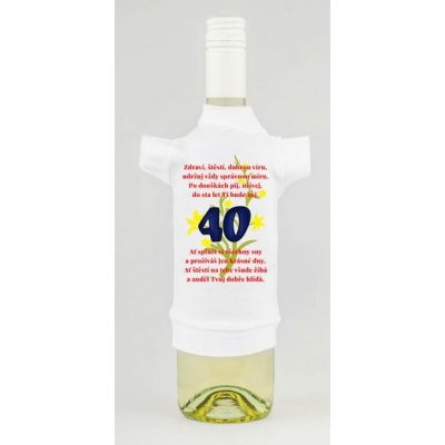 Dárkoviny Triko na lahev Zdraví štěstí dobrou víru 40 – Zboží Mobilmania