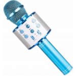 WSTER WS 858 Karaoke bluetooth mikrofon stříbrný – Zboží Mobilmania