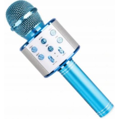 WSTER WS 858 Karaoke bluetooth mikrofon stříbrný – Zboží Mobilmania