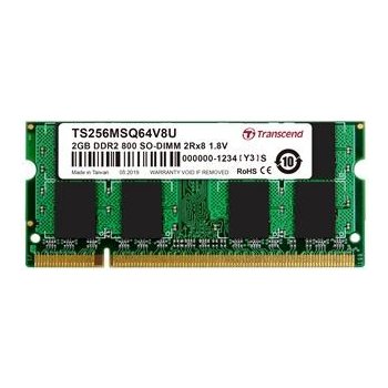 Transcend SODIMM DDR2 2GB 800MHz CL5 TS256MSQ64V8U