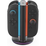 iPega SW2051 Nabíjecí Stanice s RGB pro JoyCon Ovladače Nintendo Switch 2 Black – Zboží Živě