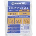 Spokar Fólie zakrývací 4 x 5 m LDPE-30MY – Zboží Mobilmania