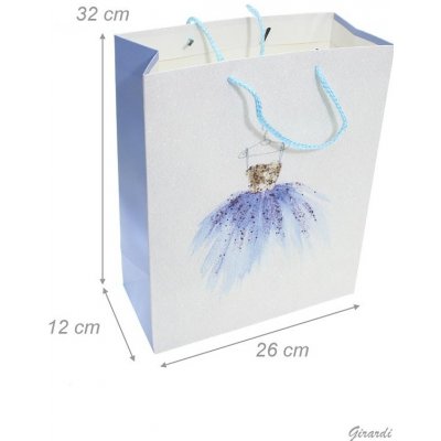 Girardi Dárková taška 23x18x10 cm F970006 modrá – Zboží Mobilmania
