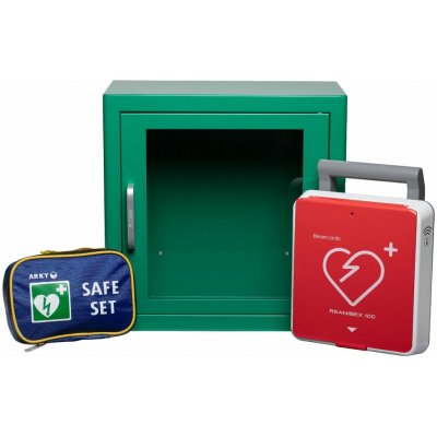 Bexen Cardio AKČNÍ SADA 3v1: AED Defibrilátor Reanibex 100 včetně resuscitační sady a skříňky s alarmem – Hledejceny.cz