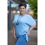 Pružné tričko s uzlem Dorian bílá – Sleviste.cz