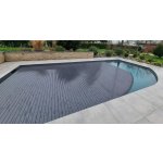 CF Lamelový kryt bazénu Contura obdélník 800 x 400 cm - křišťálově černý - solární lamely – HobbyKompas.cz