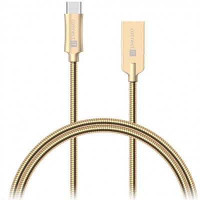 Connect IT CCA-5010-GD USB-C (Type C) - USB, 1m, zlatý – Hledejceny.cz