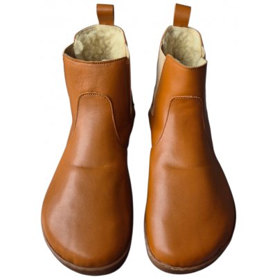 Pegres BF 58 W dámská zimní barefoot obuv hnědá – Zboží Mobilmania