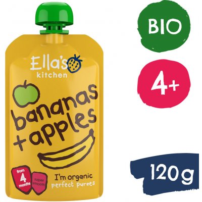 Ella's Kitchen BIO Jablko a banán 120 g – Zboží Mobilmania