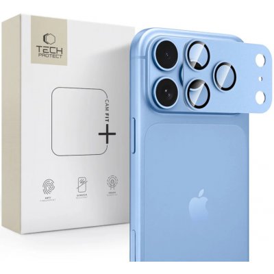 Ochranný kryt fotoaparátu TECH-PROTECT CAMFULL FIT+ iPhone 18 Pro světle modrý – Hledejceny.cz