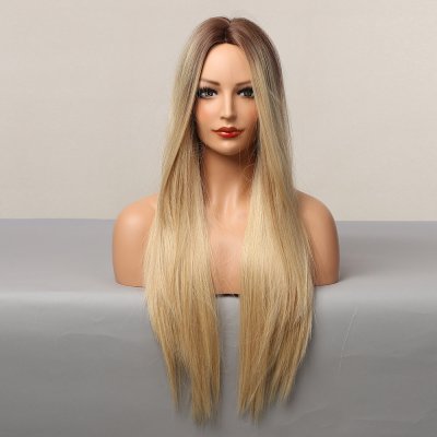 Jenny paruka s hnědými kořínky Přírodní blond – Zboží Mobilmania