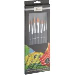 Grafix Nylonové štětce Nassau Fine Art 7 ks pro akryl, akvarel a olej – Zboží Dáma