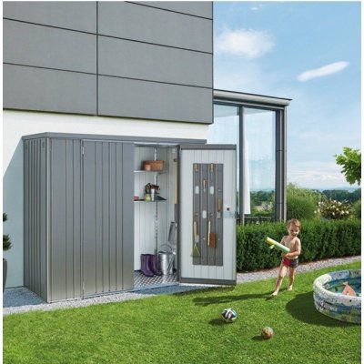 Skříňka na nářadí Biohort Tmavošedá metalíza, 90 93x83x182,5 – Hledejceny.cz