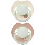 Lovi dudlík svítící silikon dynamický Prime 2ks Ivory/Blush – Zboží Mobilmania