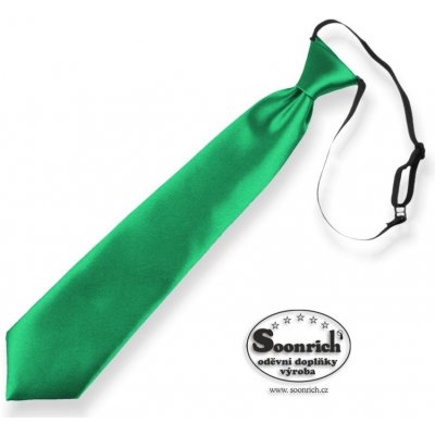 Soonrich kravata dětská zelená na gumičku kde018