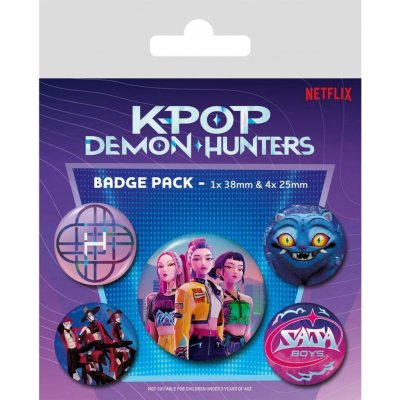 Pyramid International Sada placek KPop Demon Hunters (5 ks) – Sleviste.cz