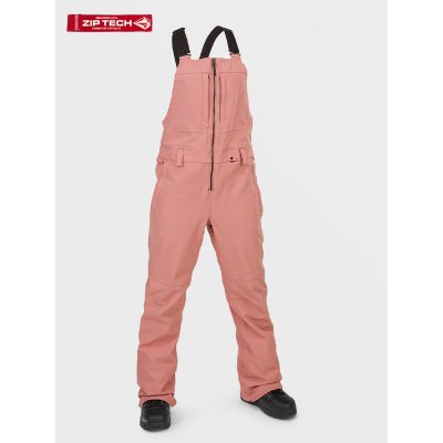 Volcom Swift Bib Overall Earth Pink zimní kalhoty pro ženy