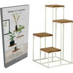 H & S COLLECTION Stojan na květináče 34 x 34 x 67 cm bílý KO-HX9100330 – Zboží Dáma
