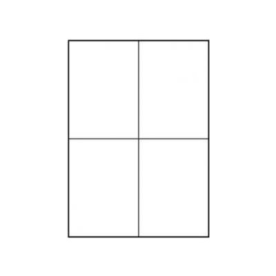 LOGO EL105CNT1LSamolepící etikety matné bílé 105 x 148 mm 10x A4 4 ks na A4 140g/m2 – Zboží Dáma