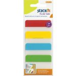 Samolepicí plastové záložky Stick'n by Hopax, 38 x 51 mm, 4 x 6 záložek, mix barev – Hledejceny.cz