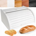 Jednodílný chlebník Creative Home bílé dřevo