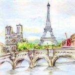 Ubrousky na dekupáž Setkání v Paříži 1ks – Zboží Dáma