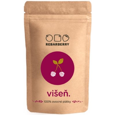 Chytré ovoce 100 % Ovocné plátky Rebarberry višeň 50 g – Hledejceny.cz