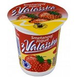 Mlékárna Valašské Meziříčí Smetanový jogurt z Valašska jahoda s vanilkou 150 g – Zboží Dáma
