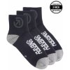 Meatfly ponožky Bike Middle Socks CO A Black Černá