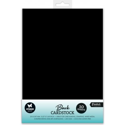 Sada papírů Studio Light, A4, 10 l. - černé – Zbozi.Blesk.cz