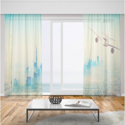 IMPAR Záclony Letadlo nad Dubají (Rozměr záclony: 150x250) – Hledejceny.cz