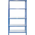 Majster Regál 200 x 60 x 30 cm L profil 5 polic zinek modrá – Sleviste.cz