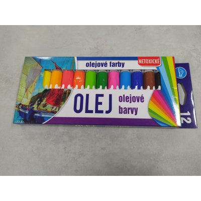 Barvy olejové sada 12 barev 12 ml – Zboží Mobilmania