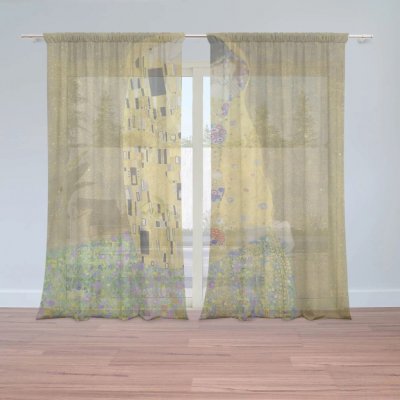 Sablio Záclony Polibek - Gustav Klimt: 2ks 150x250cm – Hledejceny.cz
