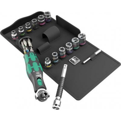Wera 004285 Ráčnová sada 3/8" x 1/4" Wera Zyklop 8009 Pocket Set 4 Sada 27 dílů – Zboží Dáma