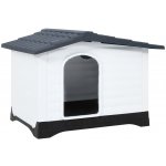 vidaXL Psí bouda šedá 90 5 x 68 x 66 cm polypropylen 9799.152230 – Sleviste.cz