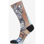 Stance 2 Heads On Gold Jean-Michel Basquiat Crew Sock Black – Zboží Mobilmania