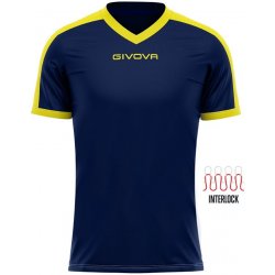 Givova sportovní triko Revolution blue-yellow modrá