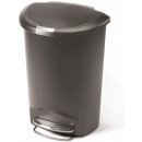 Simplehuman CW1357 Pedálový 50 l půlkulatý šedý plast