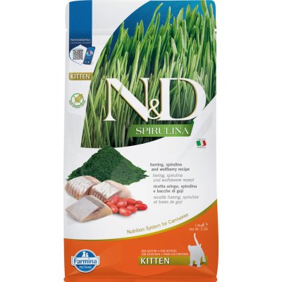 N&D Kitten Spirulina Herring Wolfberry 1,5 kg – Zboží Mobilmania