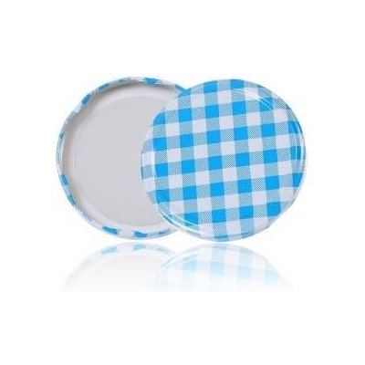 PROHOME - Víčka zavařovací TWIST 82 KÁRO modré 10ks – Sleviste.cz