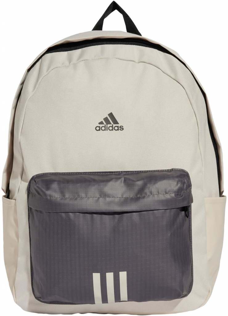 adidas Classic Bage of Sport 3-Stripes černá šedá 27 l