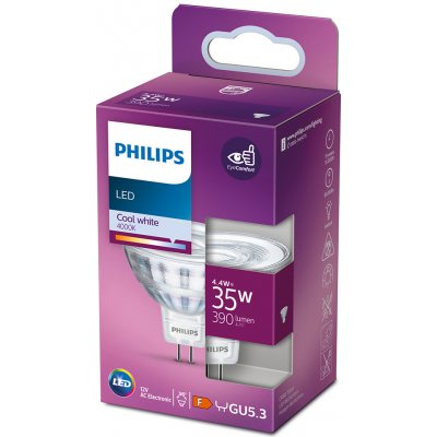 Philips LED žárovka GU5.3 MR16 4,4W =35W 4000K neutrální NW 390lm 36st