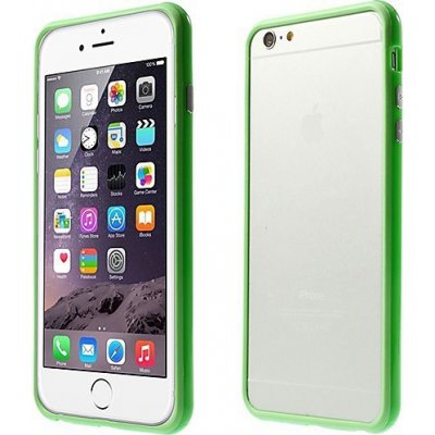 Pouzdro AppleMix Plasto-gumové rámeček Apple iPhone 6 Plus / 6S Plus - zelené