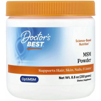 Doctor's Best MSM Methylsulfonylmethan čistý prášek 250 g – Hledejceny.cz