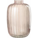 Růžová skleněná váza s úzkým hrdlem Junna L - Ø 20*30 cm - J-Line by Jolipa – Hledejceny.cz