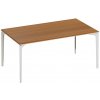 Jídelní stůl Fast Jídelní stůl Allsize, Fast, obdélníkový 161 x 91 x 76 cm , rám hliník barva dle vzorníku, deska hliník barva dle vzorníku, deska dřevo iroko