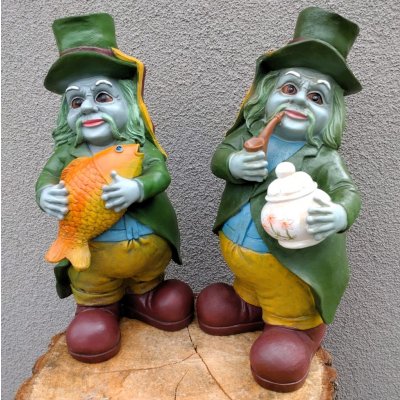 Prodex Import Vodník figura zahradní 31 x 15 cm – Zboží Dáma