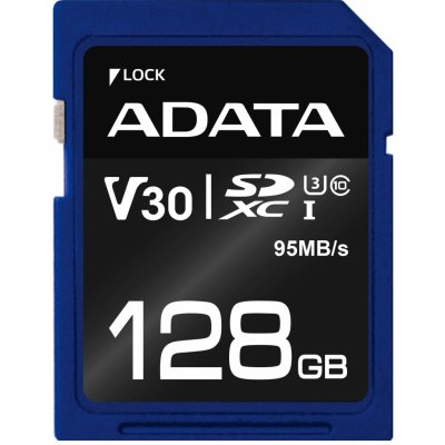 ADATA SDXC Class 10 128 GB ASDX128GUI3V30S-R – Zboží Mobilmania